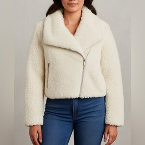 Disney Nutcracker Faux Fur Sherpa Jacket Women’s XL White Winter Coat